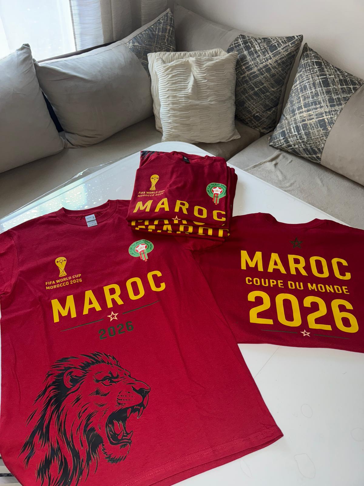 T-shirt personnalisé Maroc avec flocage Sayama Custom